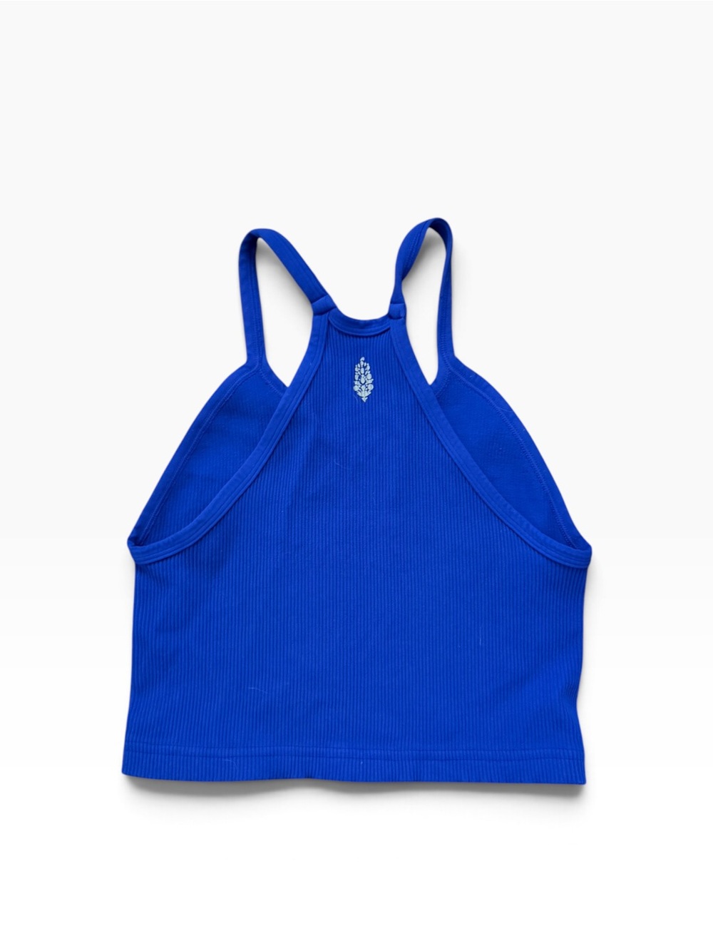 FP Movement Blue Ribbed Crop Tank - Picture 5 of 11